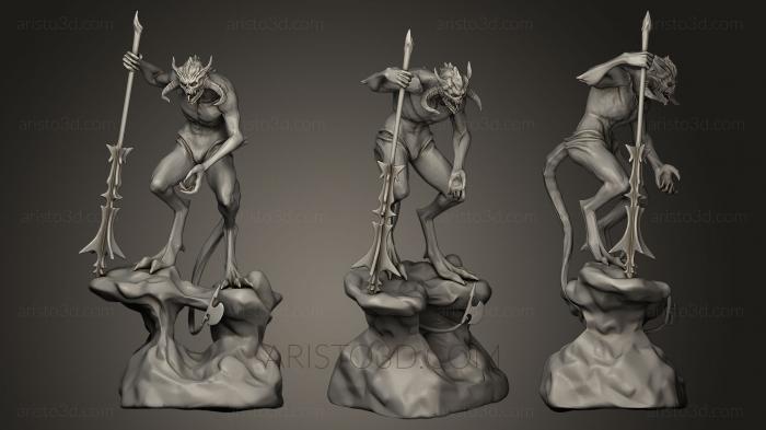 Figurines heroes, monsters and demons (STKM_0282) 3D model for CNC machine